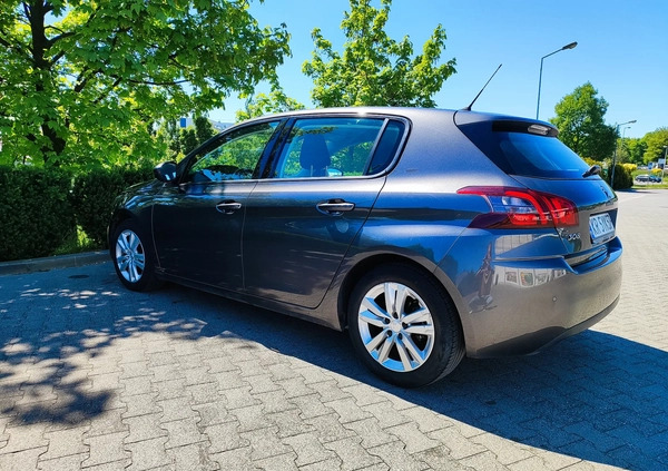 Peugeot 308 cena 48400 przebieg: 62000, rok produkcji 2018 z Kraków małe 137